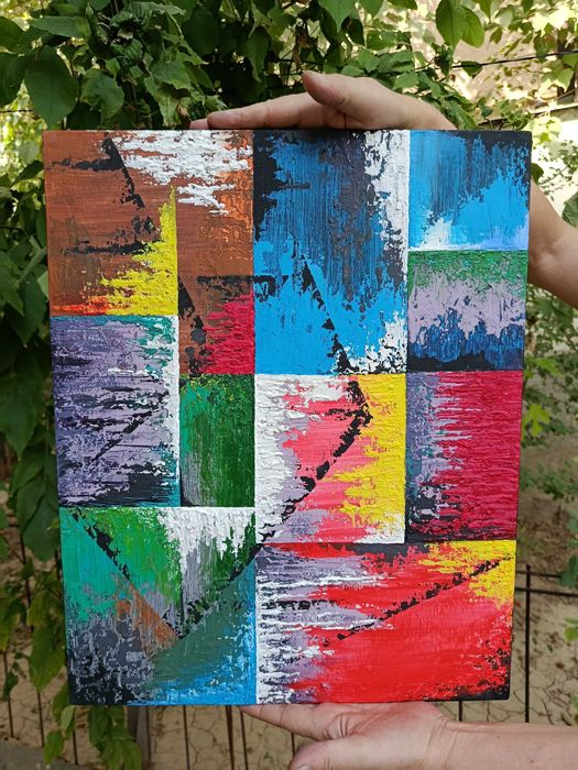 Картина в стиле абстракционизм. Ручная работа, единственный экземпляр