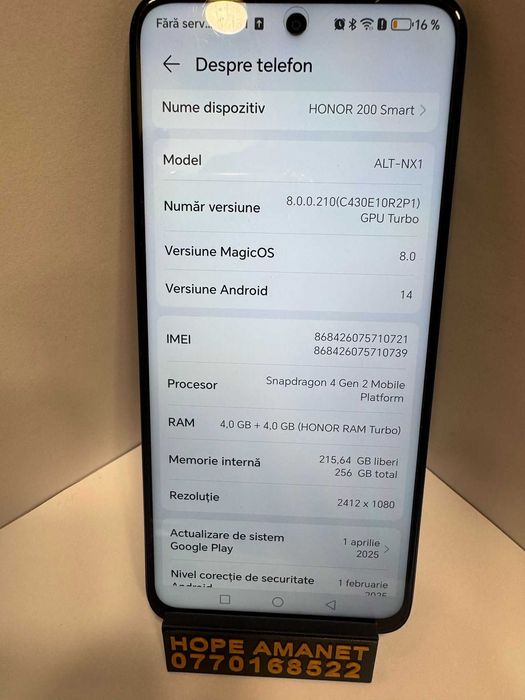 Hope Amanet P1/ Honor 200 Smart