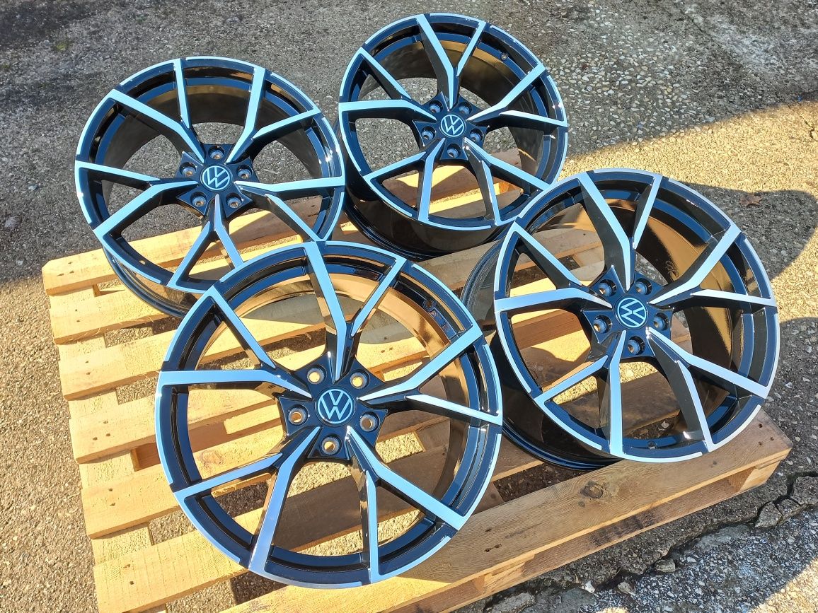 17.Vw Golf Gti R Passat Jetta 7.5j et40 Estroil Black Polis Чисто Нови
