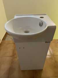 Нов долен шкаф за баня Триано с керамична мивка