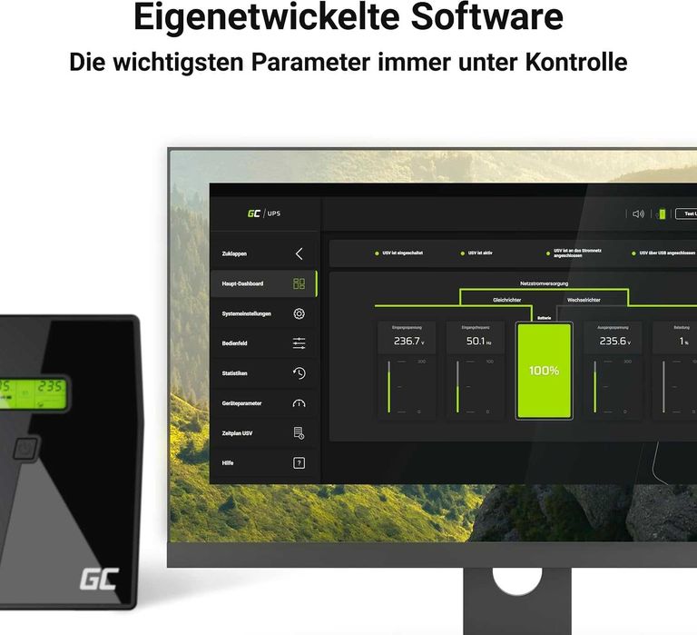 UPS Устройство Green Cell, 1500VA, 900W