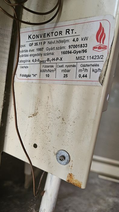 Convector pe gaz Feg 4kW