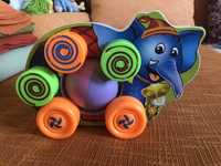 Детска играчка слонче с колела