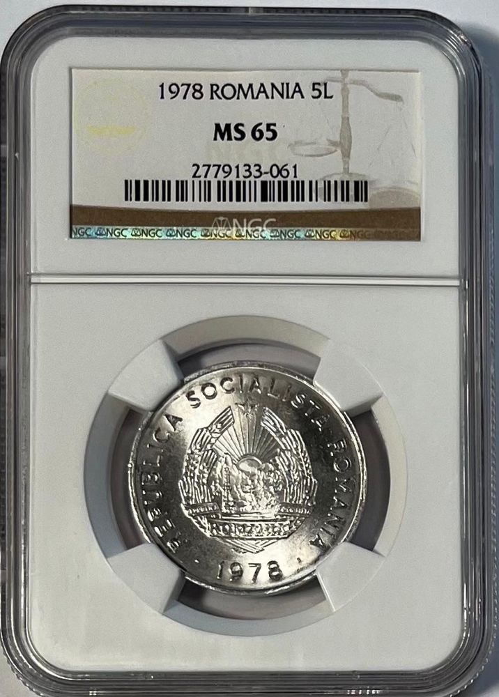 5 LEI 1978 MS 65 NGC