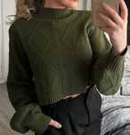 Pulover dama cropped