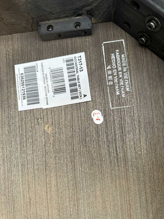 Masuta de cafea din lemn; Masa cu blat 60x65 cm