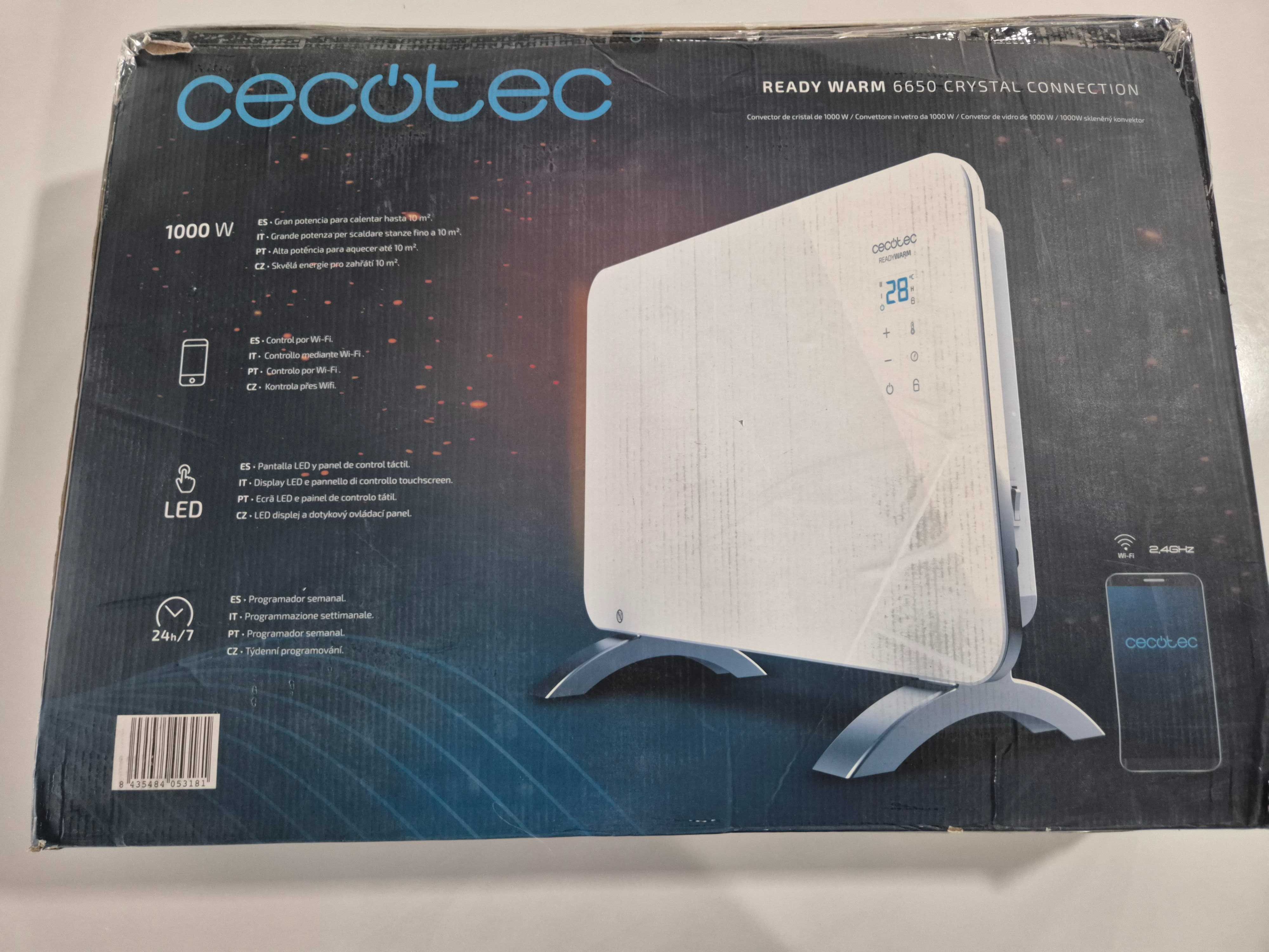 Radiator electric Cecotec Ready Warm 6650 Crystal Wifi