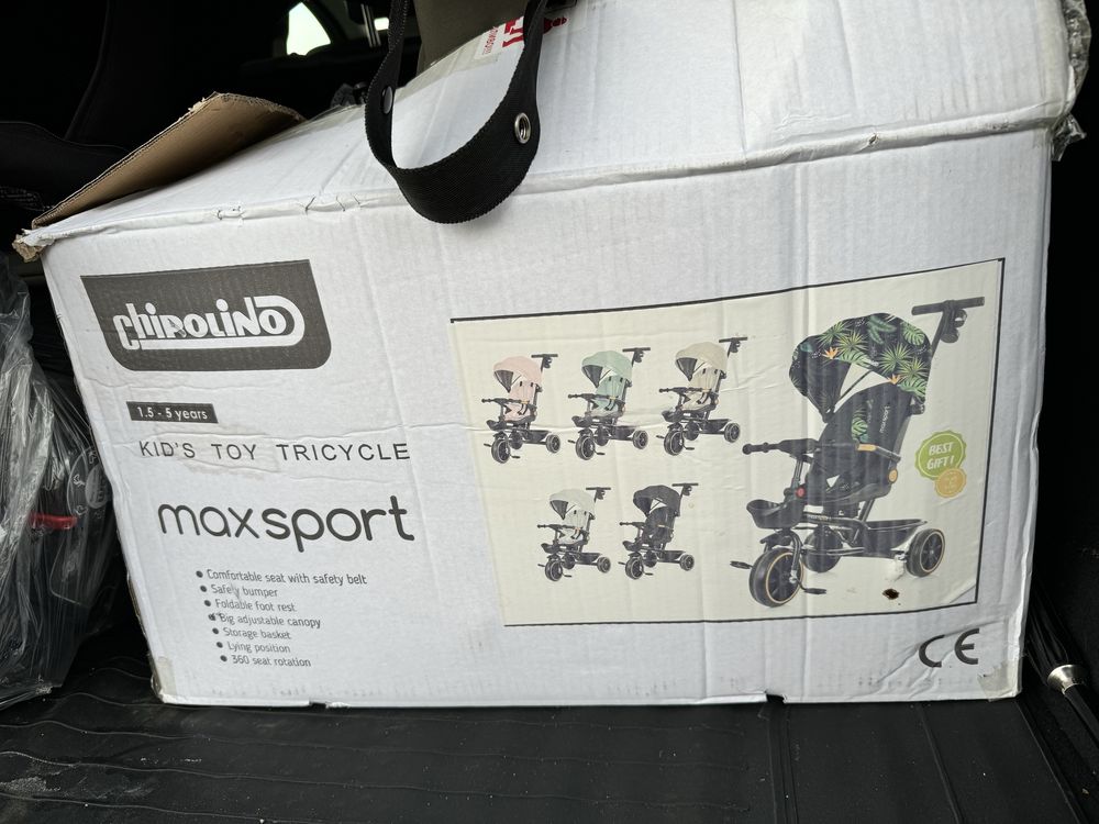 Триколка със сенник Chipolino - Max Sport, джунгла