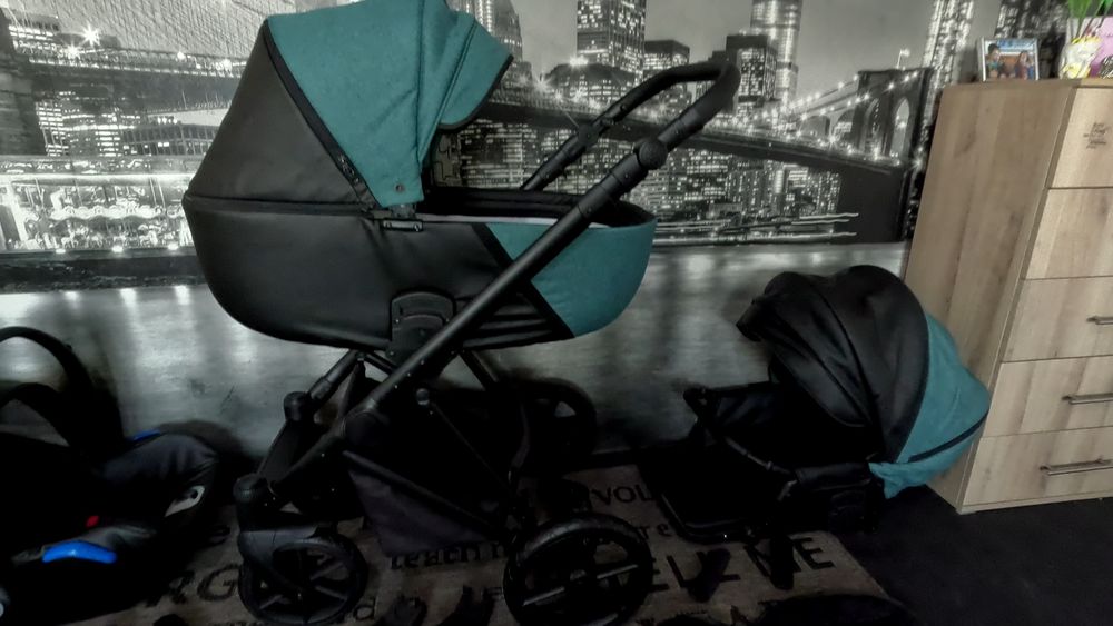 Cărucior/căruț copii 3 în 1 sport+landou+scaun auto.Krausman.