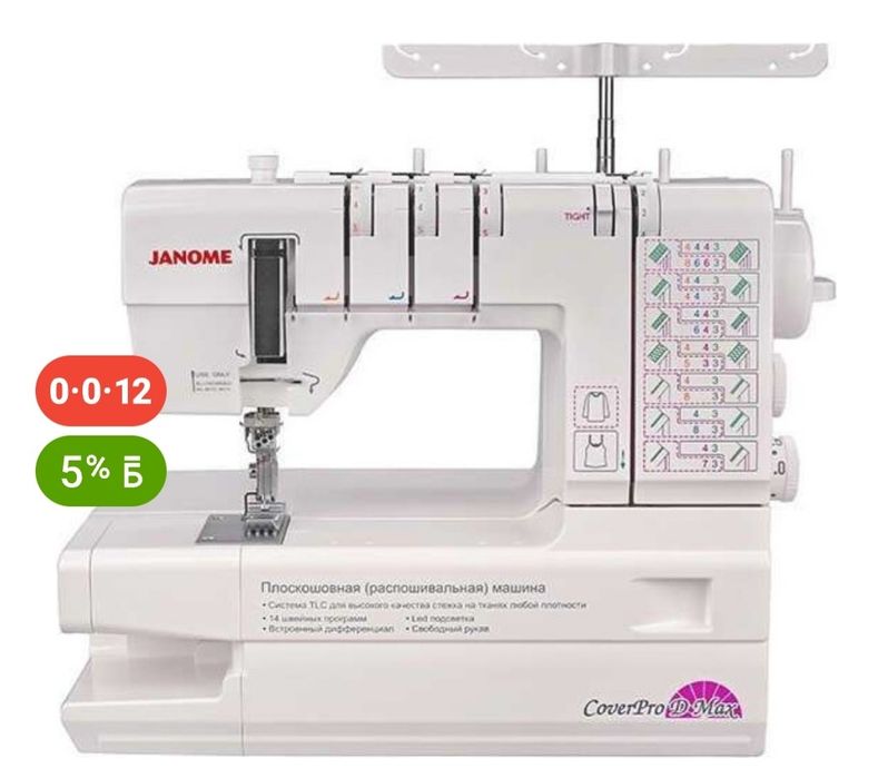 Распошевальная машина Janome. Новый