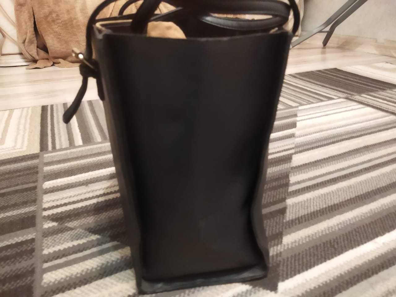 сумка черная  женская б/у