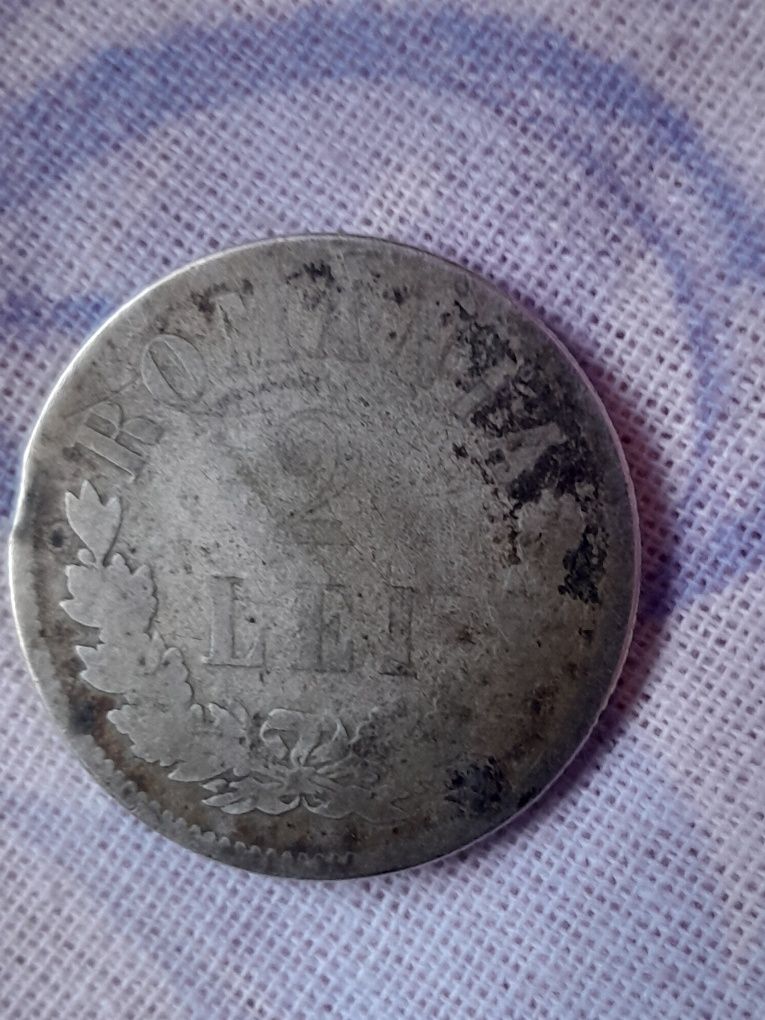 Moneda  2 lei 1876