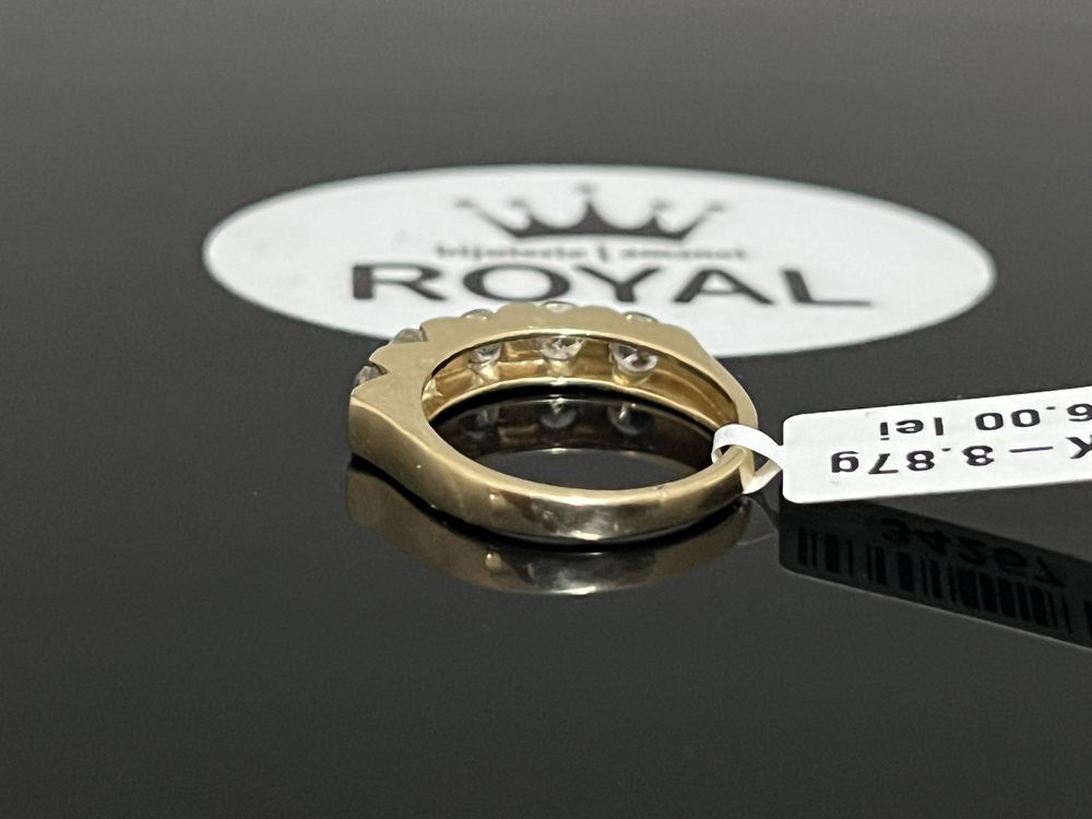 Bijuteria Royal CB : Inel cu cristale aur 14k 3,87 grame