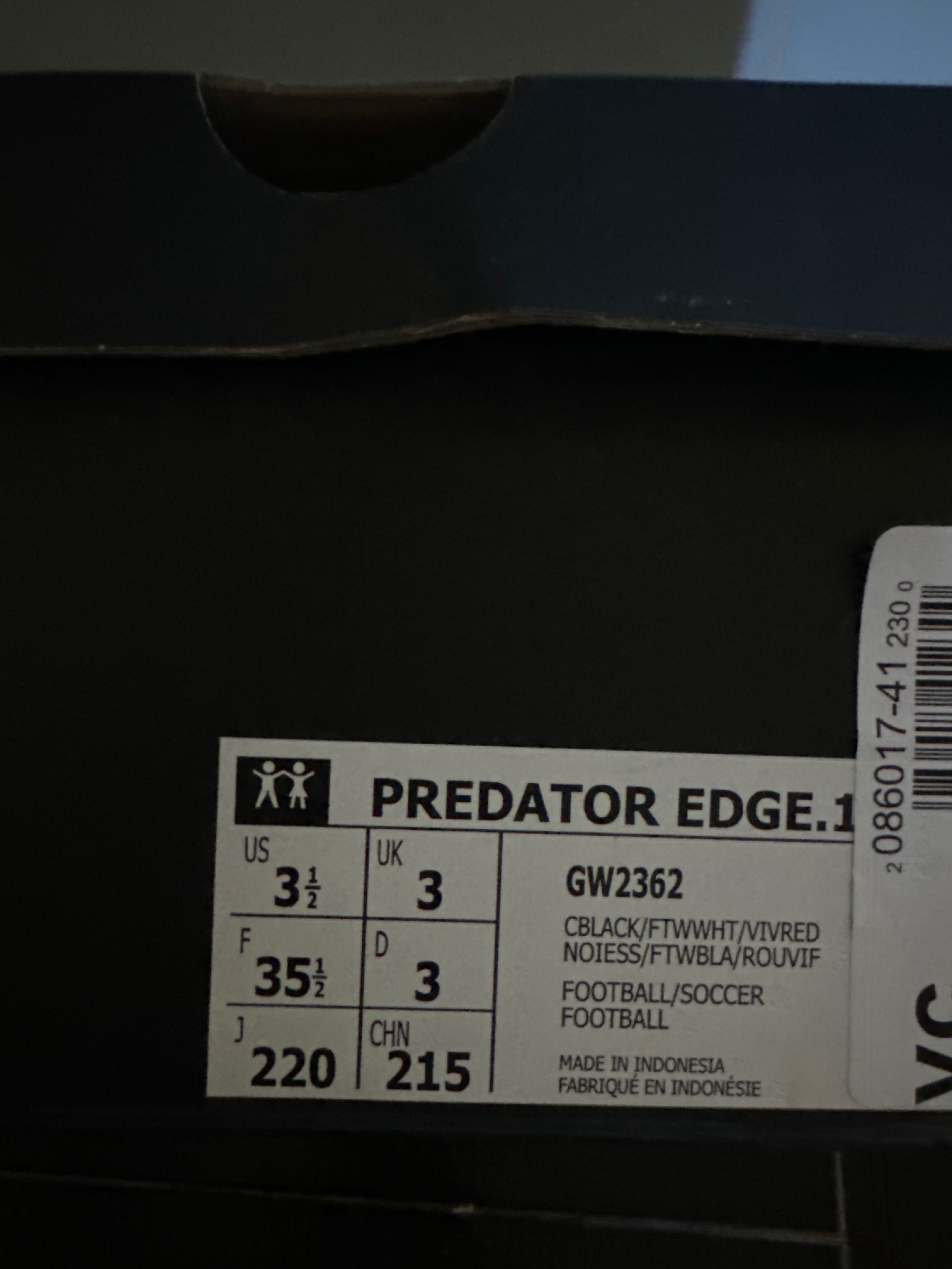 обувки adidas Predator Edge.2 Firm Ground Boots Unisex -размер 35.5