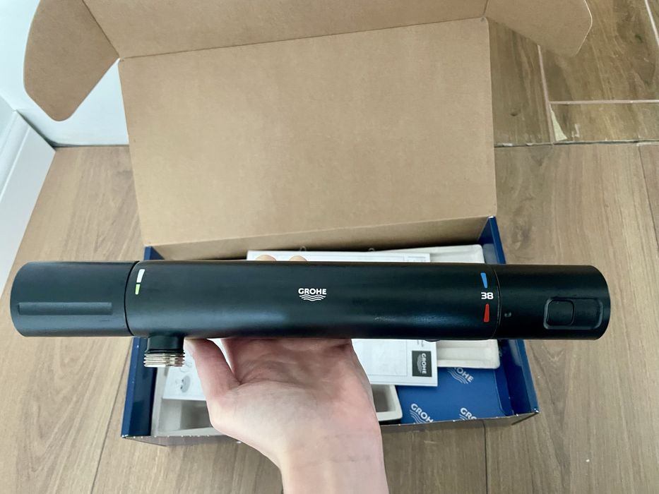 Baterie de dus Grohe Precision Start Black NOUA, DESIGILATA