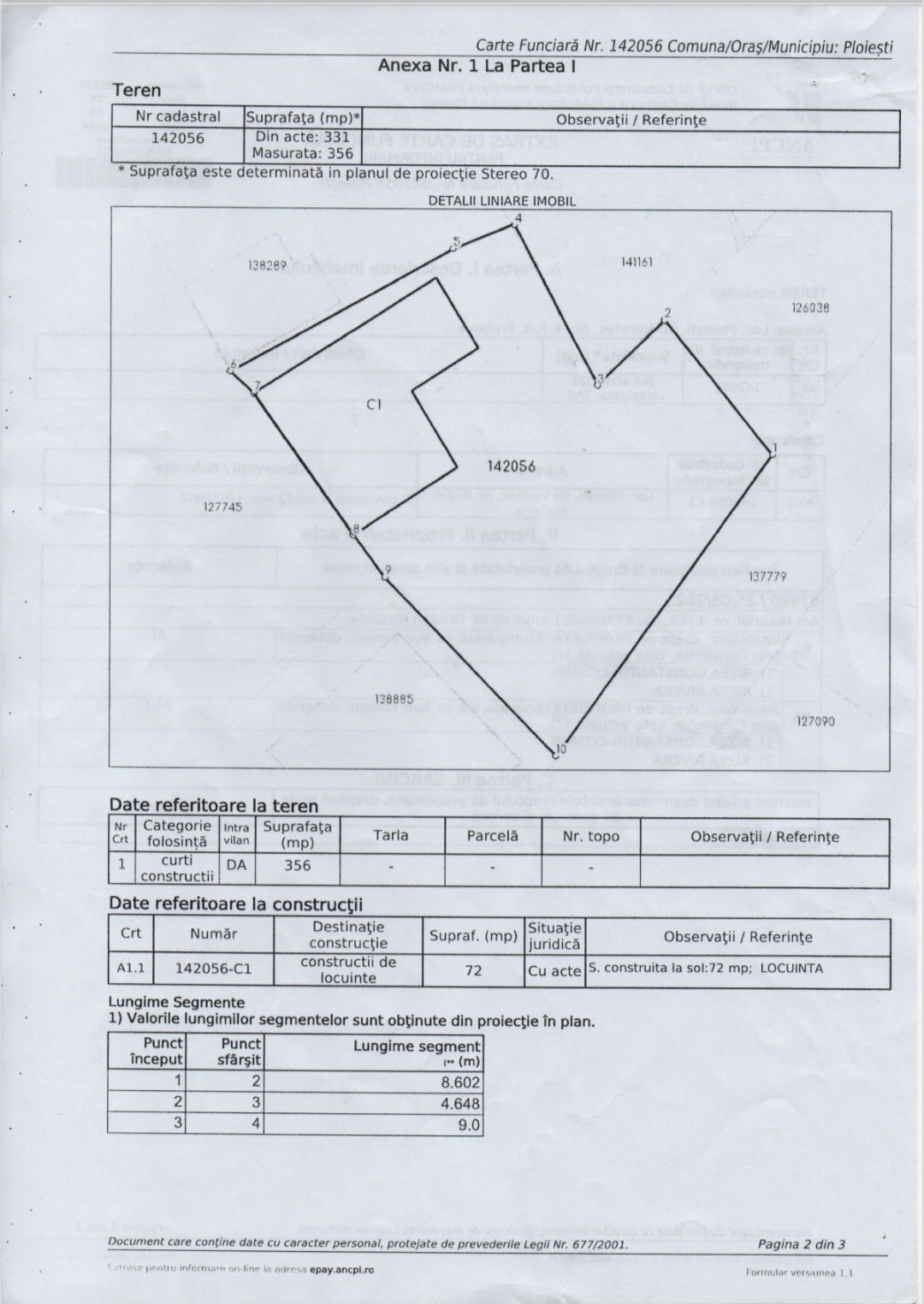 Oportunitate/ Deschidere 18,5 m/l - Zonă Liniștită - Sala Sporturilor