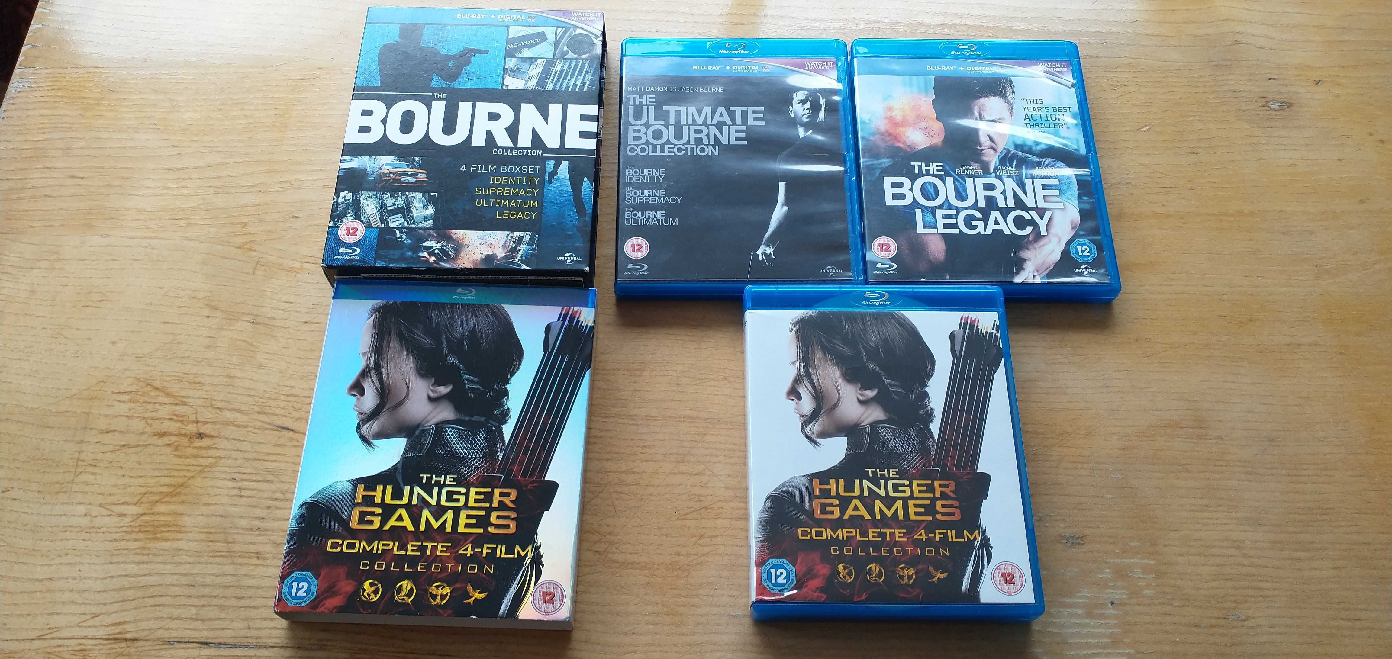 Vand colectia The Bourne + The Hunger Games - filme bluray / blu-ray