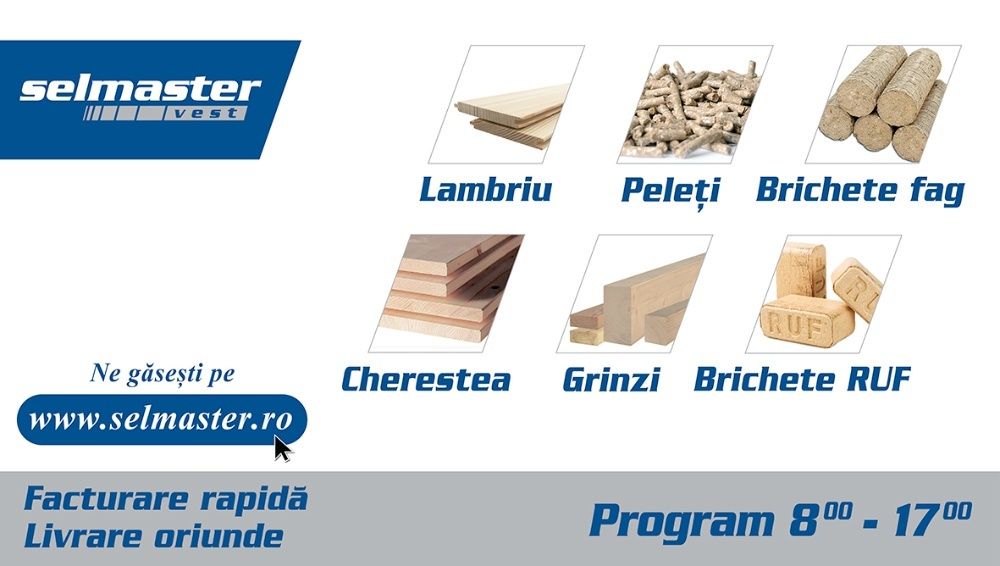 Depozit Cherestea Oradea LAMBRIU PELETI Brichete Ruf