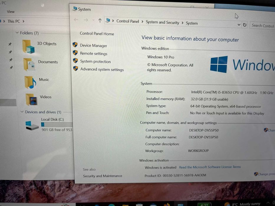 Getac S410 G3 i5-8365U-32Gb Ram-1Tb Ssd-Wwan 4G