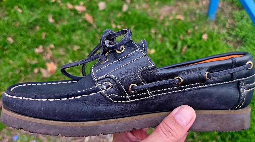 Pantofi / Mocasin Piele Van Bommel  Boat 40 EU / 6.5 Uk Vintage Lux