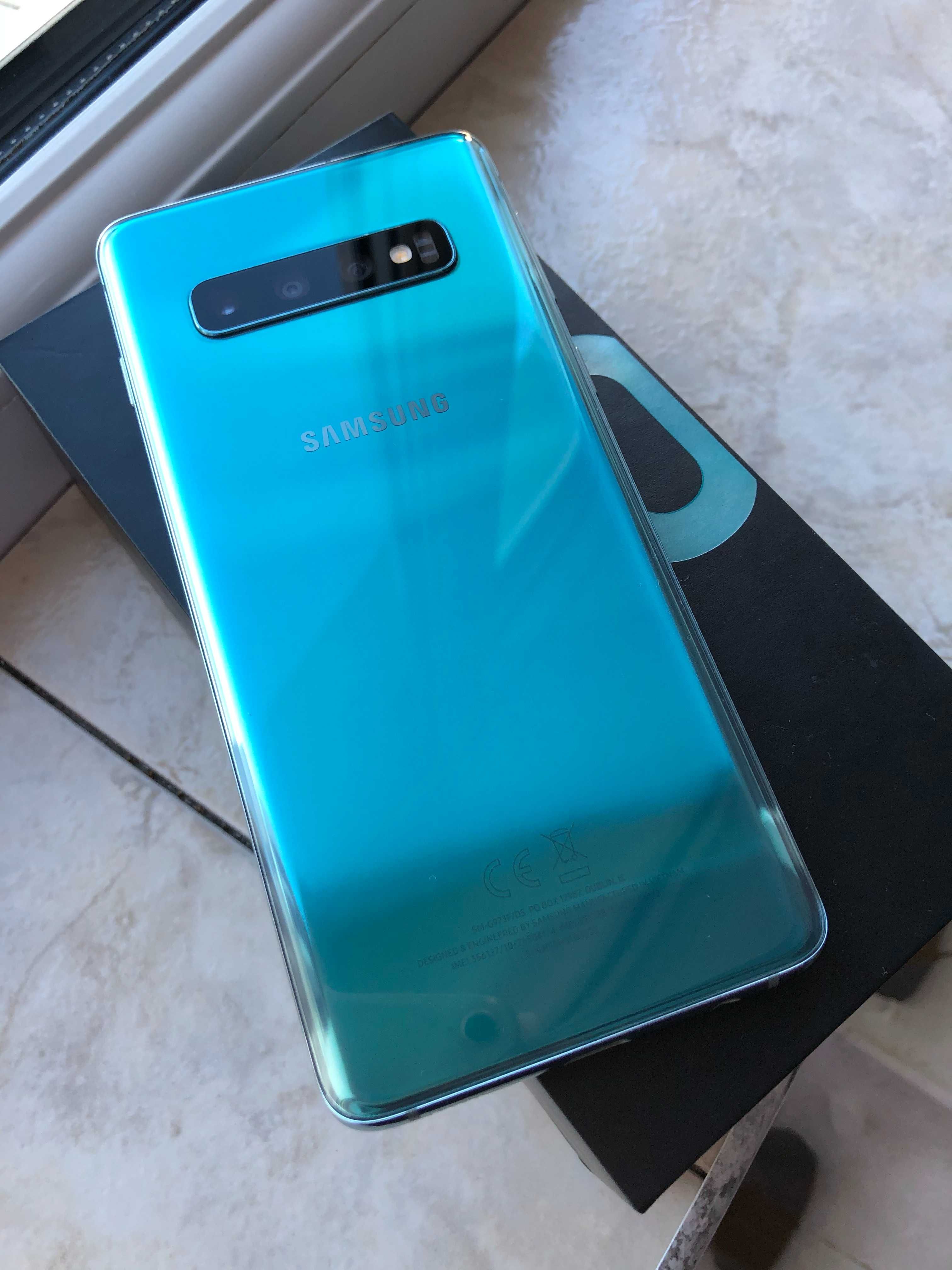 Smart Samsung Galaxy S10 Unicat Green Edition ca NOU la cutie Liber
