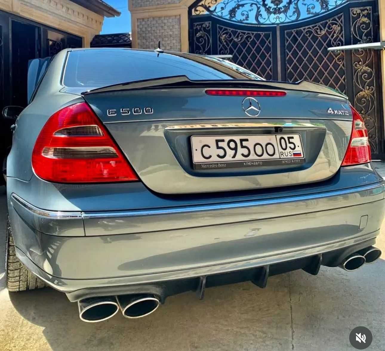 Бампер на Mercedes W211 (E-Class) стиль AMG 63 до рест / рест