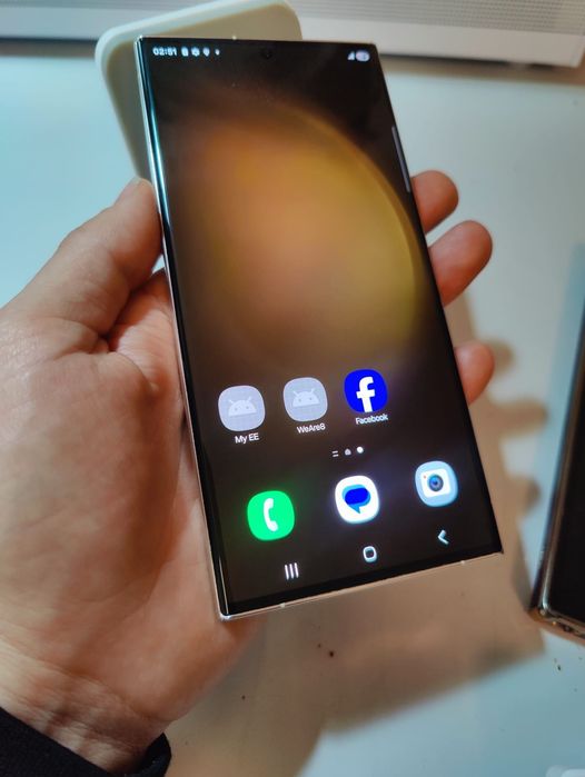 Telefon ca nou Samsung Galaxy S23 Ultra 5G, Cream, 8GB RAM, 256GB