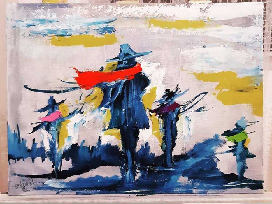 Селекция от 3 оригинални картини на Ертан Алев (Рамкирани)