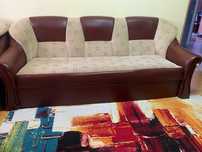 Set canapea extensibila cu 2 fotolii