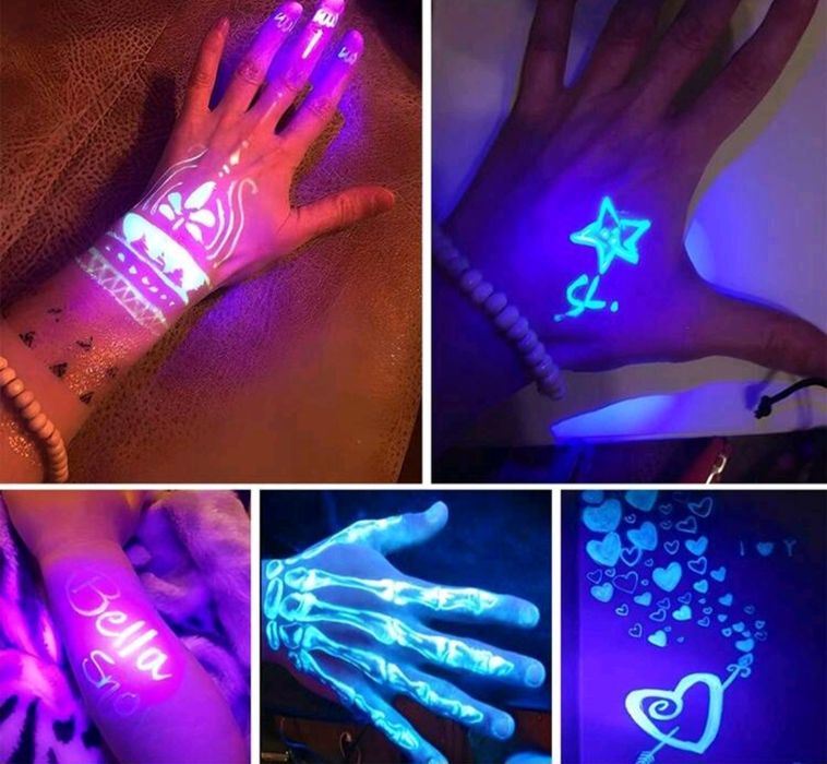 Химикал, маркер с невидимо мастило и с фенерче