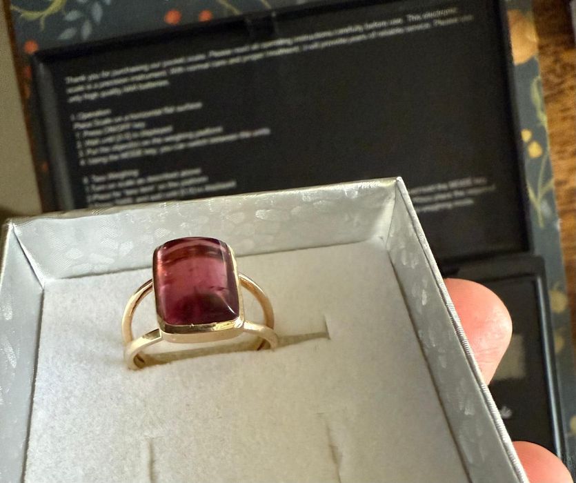 set aur 14k 585 turmaline