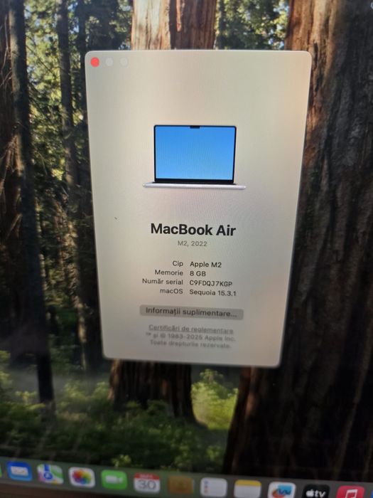 Macbook air m2 2022 la cutie