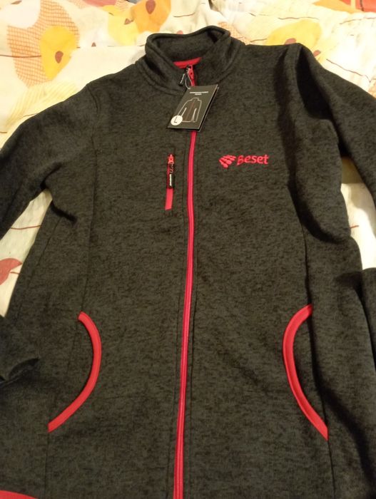 Pulover cu fermoar foarte călduros Nou masura L