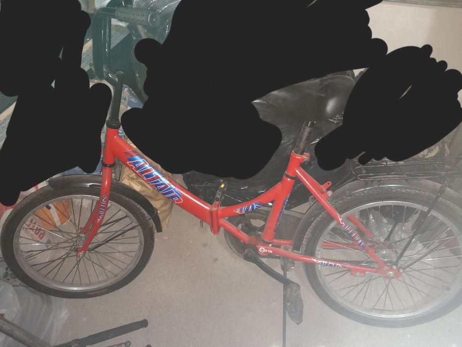 велосипед,красный