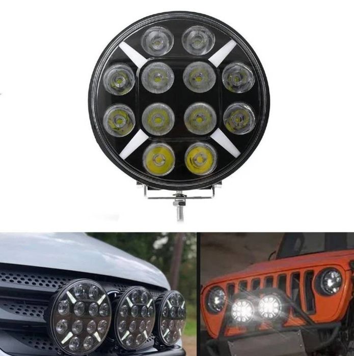 Proiector led auto Spider, rotund 7 inch, Off Road, camion,