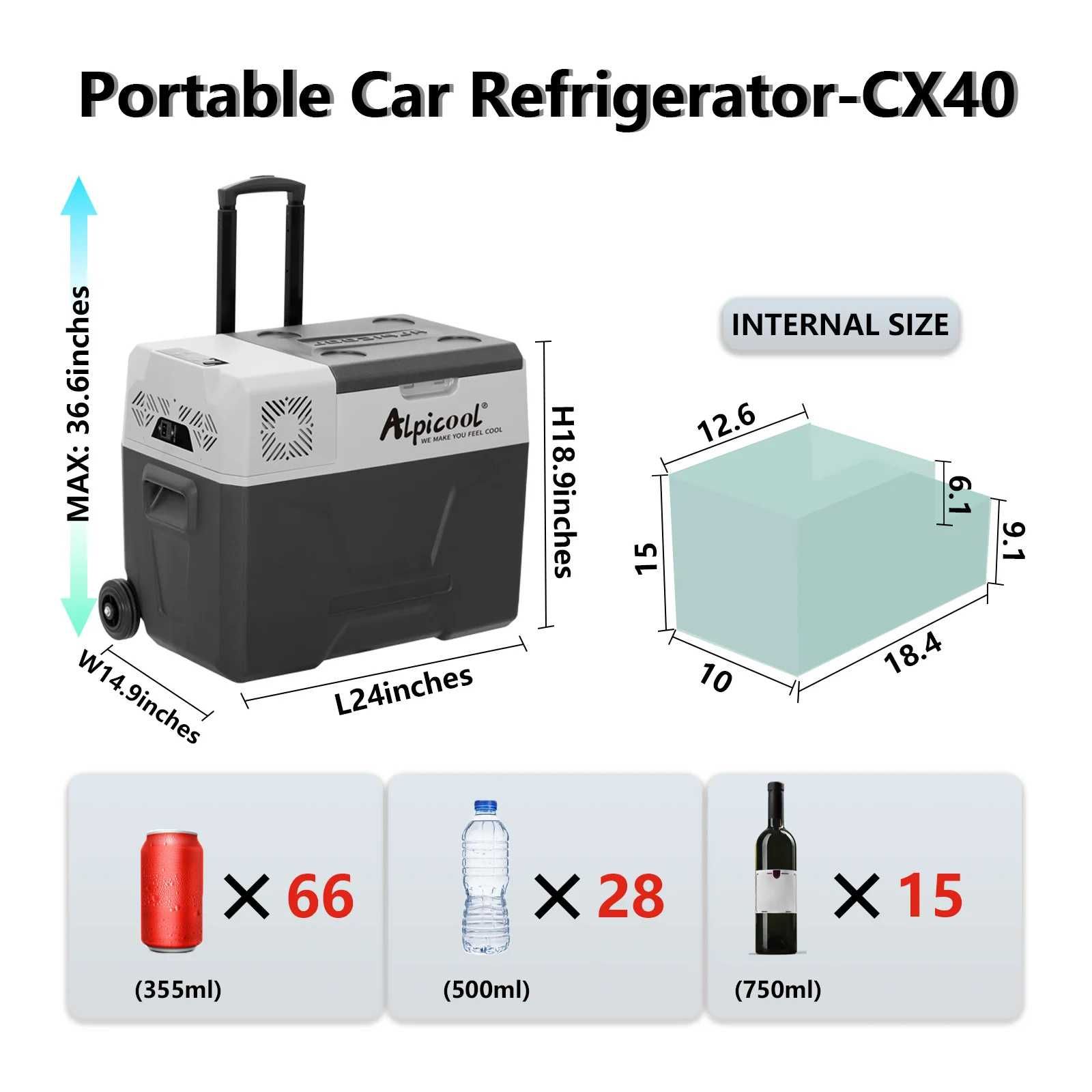 Авто холодильники Alpicool Cx40 40L доставка гарантия есть