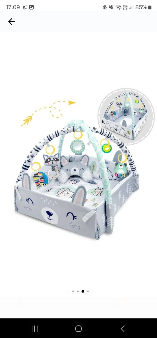 Saltea de Activitati si Spatiu de Joaca 3in1, BabyKING KinderVibe™,