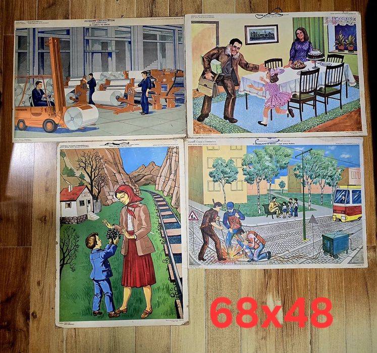 Planse didactice școlare cartonate