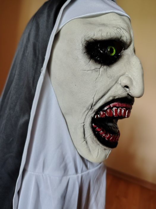 Mască Halloween party, scary plus tatuaje temporare/ mască The Nun