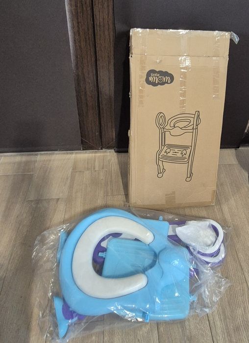 Reductor toaleta cu scara Stair Potty Blue