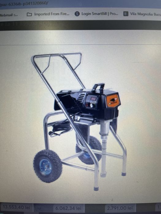 Pompa airless pentru zugravit si glet de finisaj Bizonte PAZ6336IB