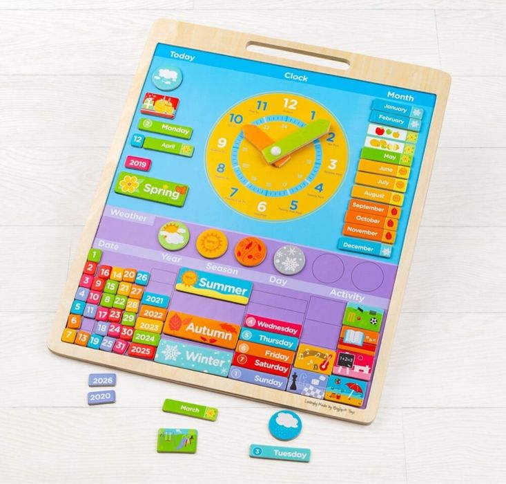 Calendar magnetic Bigjigs, Vremea, limba romana