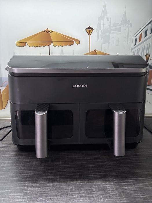 Фритюрник с горещ въздух Cosori Dual Basket CAF-R901, 8.5L, Черен