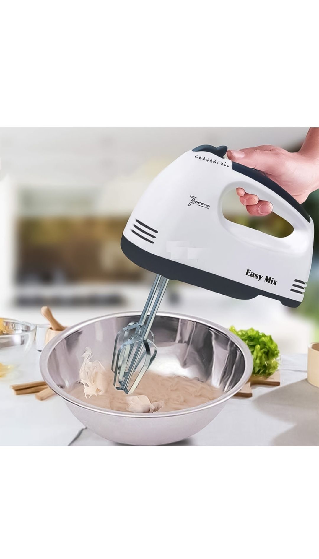 Mixer de mână alb