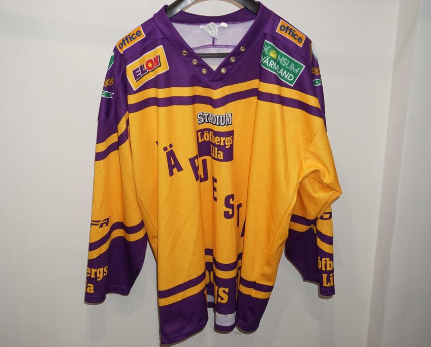 Оригинална Сувенирна Хокейна Блуза Hockey Jersey Farjestad BK 3XL/4XL