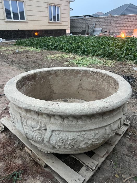 Горшок из бетона