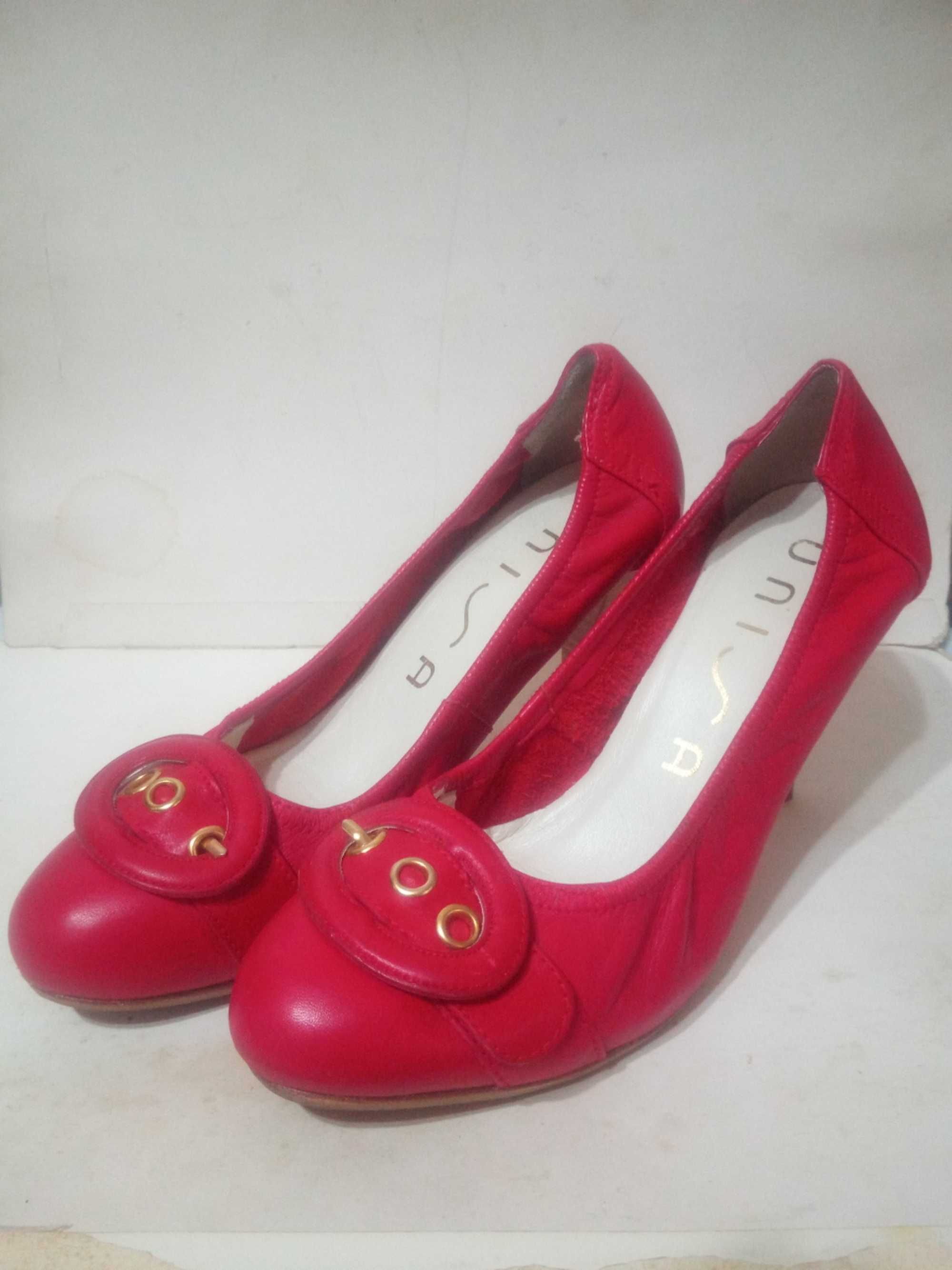 Туфли красные перчаточная кожа, размер 40 Испания - Unisa.