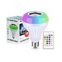 Bec Muzical Inteligent,Bluetooth, Telecomanda,lumini colorate,nou