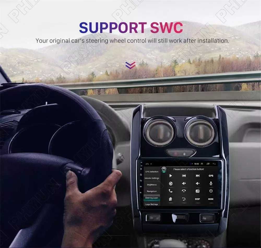 Мултимедия Двоен дин за Renault Duster навигация 2 DIN с Android Рено