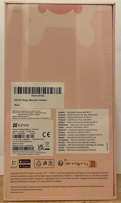 Camera Supraveghere acumulator FullHD Bebelusi EZVIZ BM1 NOU SIGILAT